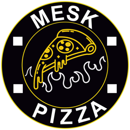 Mesk Pizza logo.